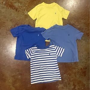 Boy 3T toddler polo t-shirts. (BUNDLE—4 total). In good condition.